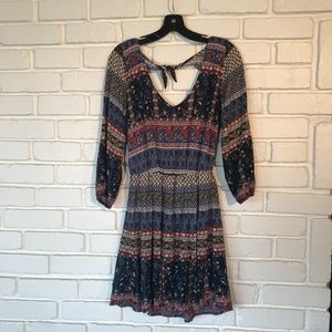 Hollister Boho V-Neck Keyhole Back Dress